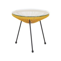 Zestaw mebli balkonowych ACAPULCO II Technorattan Żółty