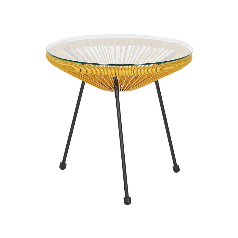 Zestaw mebli balkonowych ACAPULCO II Technorattan Żółty