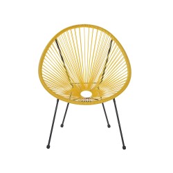 Zestaw mebli balkonowych ACAPULCO II Technorattan Żółty