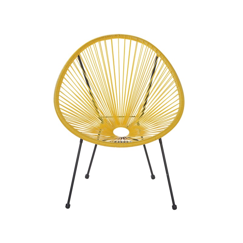 Zestaw mebli balkonowych ACAPULCO II Technorattan Żółty