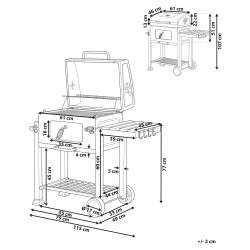 Grill węglowy PAVLOF Metal Czarny