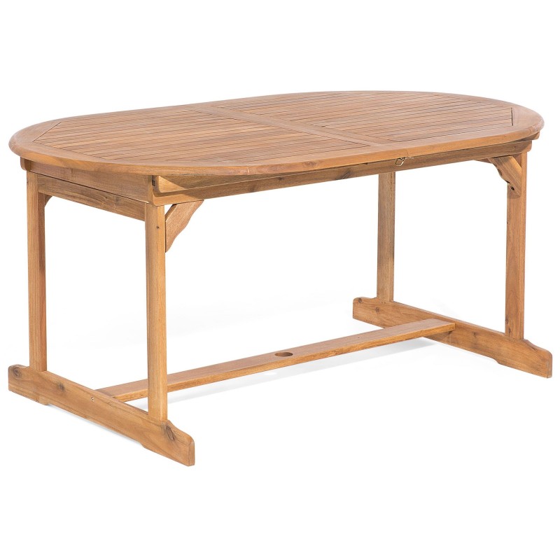 Zestaw ogrodowy dla 8 osób MAUI z poduszkami Drewno akacjowe Szary