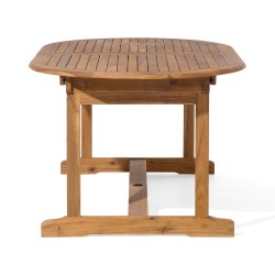 Zestaw ogrodowy dla 8 osób MAUI z poduszkami Drewno akacjowe Szary