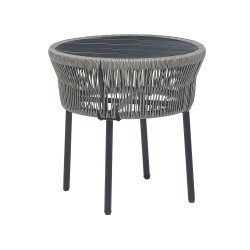 Zestaw mebli balkonowych z poduszkami GARGANO Technorattan Szary