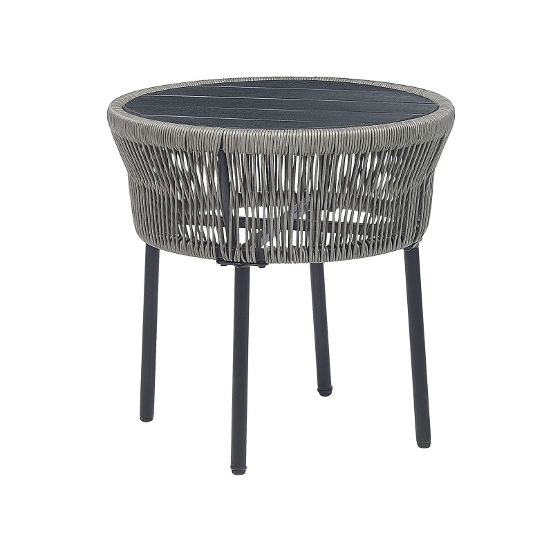 Zestaw mebli balkonowych z poduszkami GARGANO Technorattan Szary