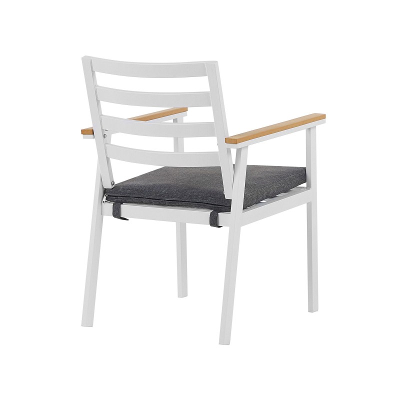 Zestaw ogrodowy dla 4 osób CAVOLI z poduszkami Metal Szary