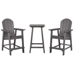 Zestaw mebli balkonowych ADIRONDACK Ciemnoszary