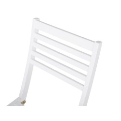 Zestaw mebli balkonowych Składane FIJI Drewno Biały