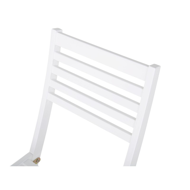 Zestaw mebli balkonowych Składane FIJI Drewno Biały