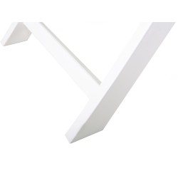 Zestaw mebli balkonowych Składane FIJI Drewno Biały