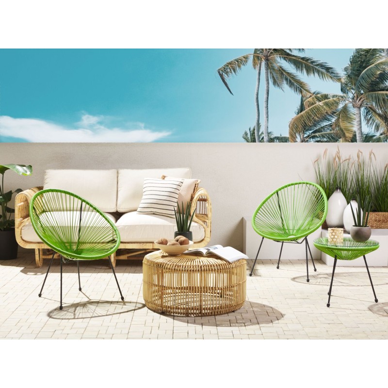 Zestaw mebli balkonowych ACAPULCO II Technorattan Zielony