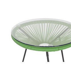 Zestaw mebli balkonowych ACAPULCO II Technorattan Zielony