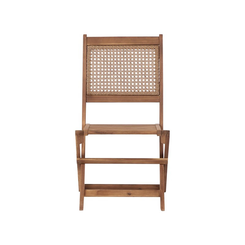 Zestaw ogrodowy dla 4 osób PARAGGI Certyfikowane drewno akacjowe Ciemnobrązowy