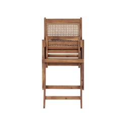 Zestaw ogrodowy dla 4 osób PARAGGI Certyfikowane drewno akacjowe Ciemnobrązowy