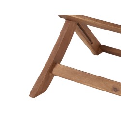 Zestaw ogrodowy dla 4 osób PARAGGI Certyfikowane drewno akacjowe Ciemnobrązowy