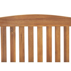 Zestaw mebli balkonowych z poduszkami Składane JAVA Drewno Grafitowy