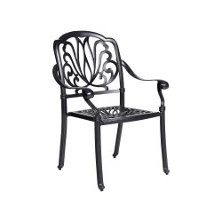 Zestaw ogrodowy dla 4 osób ANCONA z poduszkami Metal Czarny