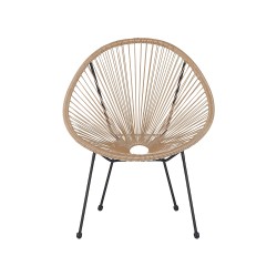 Zestaw mebli balkonowych ACAPULCO II Technorattan Naturalny