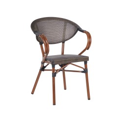 Zestaw ogrodowy dla 4 osób CASPRI II Metal Szary