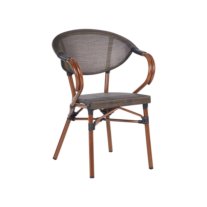 Zestaw ogrodowy dla 4 osób CASPRI II Metal Szary