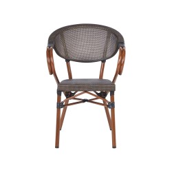 Zestaw ogrodowy dla 4 osób CASPRI II Metal Szary