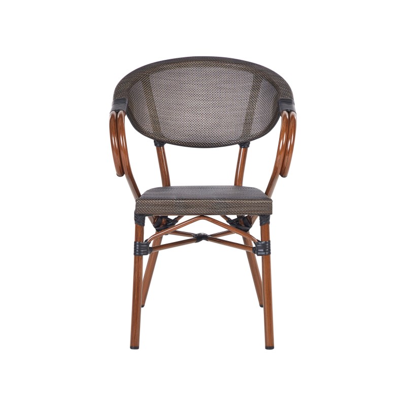 Zestaw ogrodowy dla 4 osób CASPRI II Metal Szary