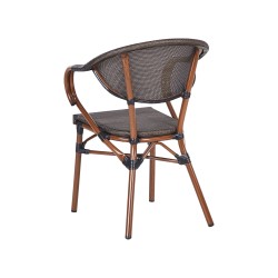 Zestaw ogrodowy dla 4 osób CASPRI II Metal Szary