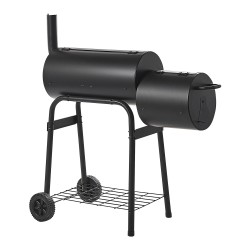Grill węglowy SATAH Z wędzarnią Metal Czarny