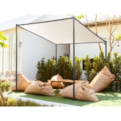 Pawilon ogrodowy VIMINO Metal 282 cm 294 cm Beżowy