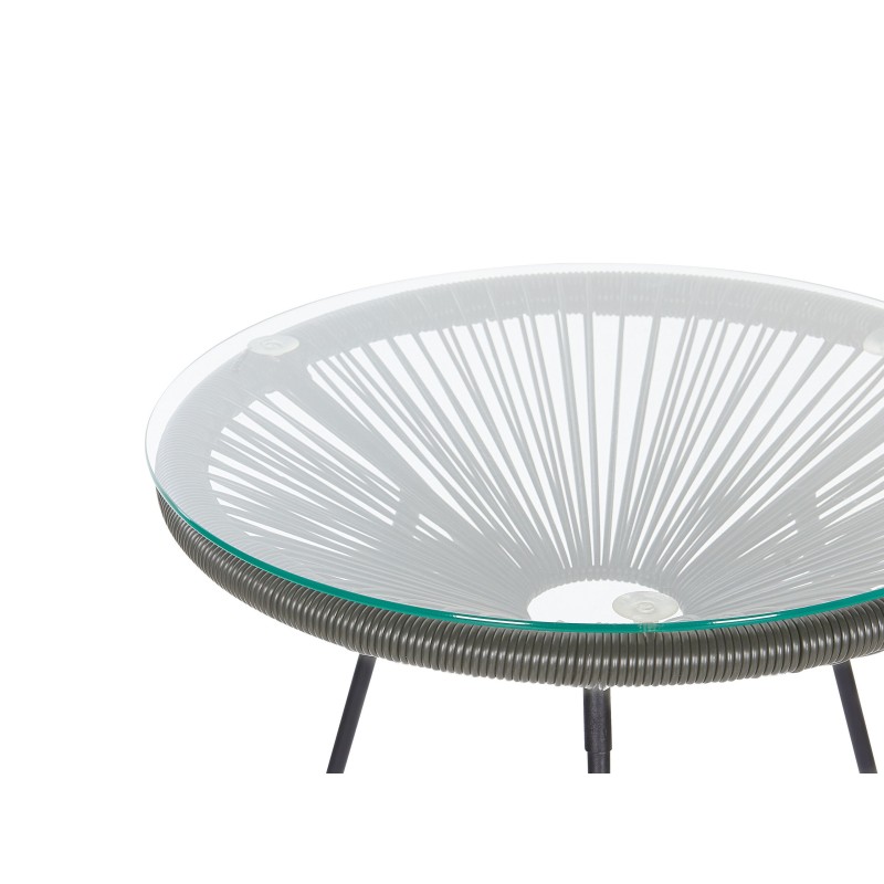 Zestaw mebli balkonowych ACAPULCO II Technorattan Ciemnoszary