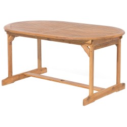 Zestaw ogrodowy dla 8 osób MAUI Drewno akacjowe Szary