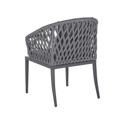 Zestaw ogrodowy dla 4 osób LIPARI z poduszkami Metal Szary