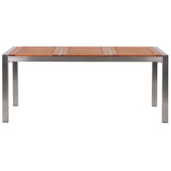 Zestaw ogrodowy dla 6 osób GROSSETO Drewno eukaliptusowe Brązowy/ beżowy