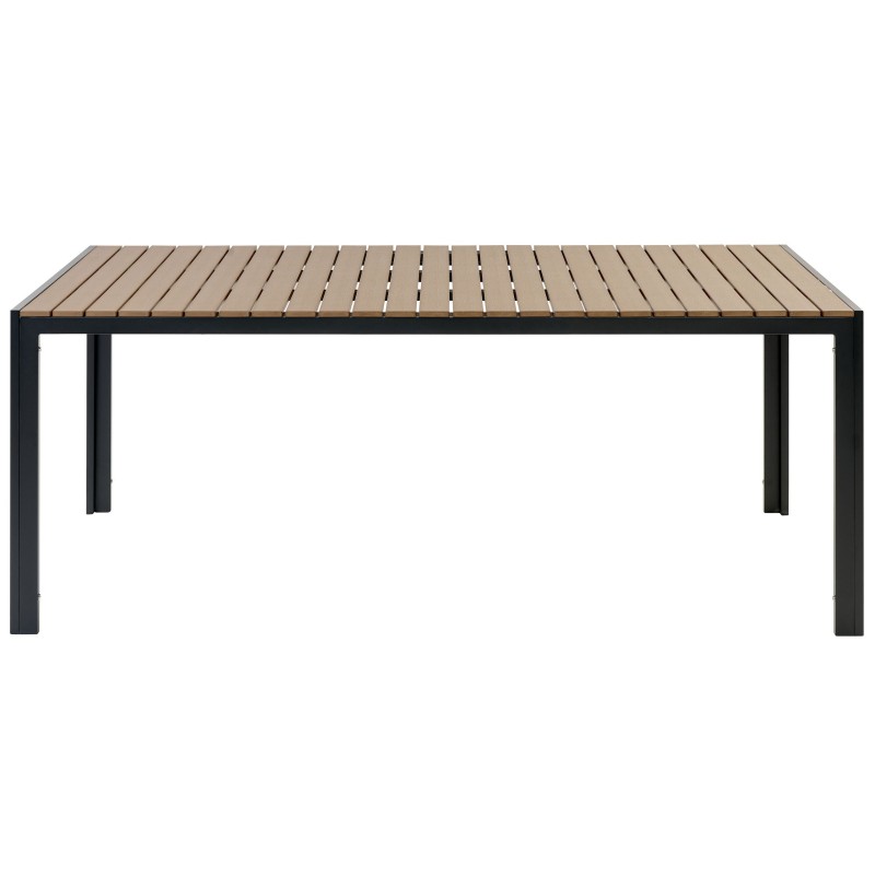 Zestaw ogrodowy z ławkami dla 6 osób NARDO Brązowy/ czarny