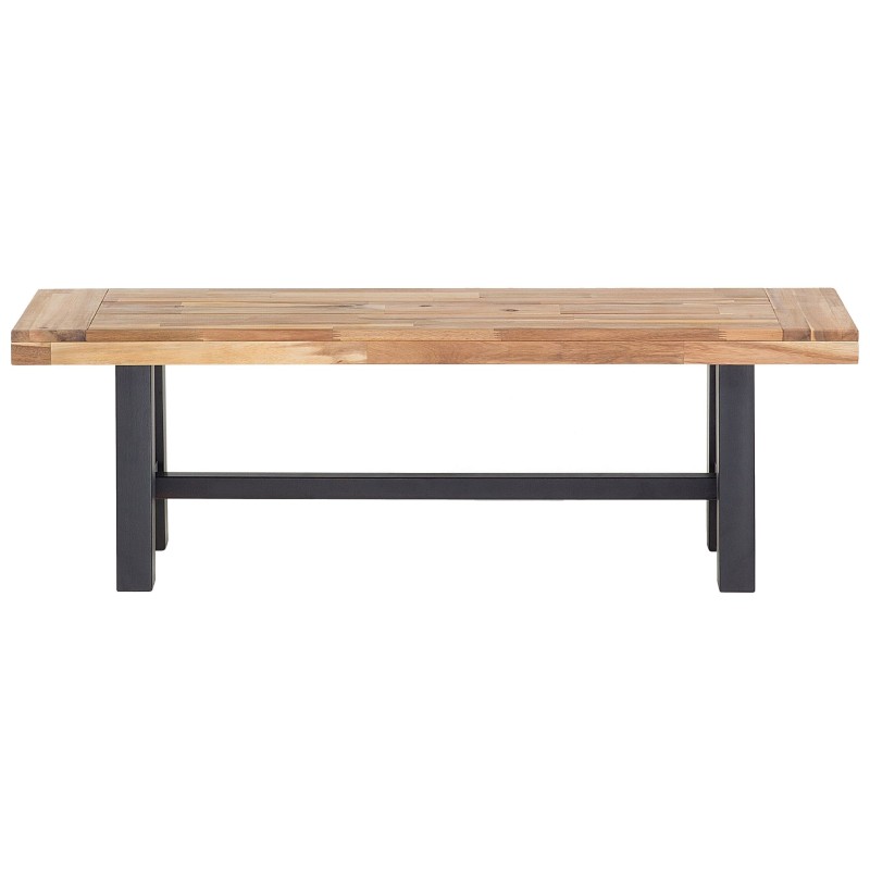 Zestaw ogrodowy dla 6 osób SCANIA Drewno akacjowe Czarny