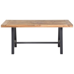 Zestaw ogrodowy dla 6 osób SCANIA Drewno akacjowe Czarny