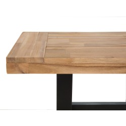 Zestaw ogrodowy dla 6 osób SCANIA Drewno akacjowe Czarny