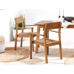 Zestaw ogrodowy dla 4 osób FORNELLI Drewno akacjowe Brązowy