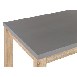 Zestaw ogrodowy ze stołkami dla 6 osób OSTUNI Beton Szary