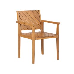 Zestaw ogrodowy dla 6 osób BARATTI Drewno akacjowe Brązowy