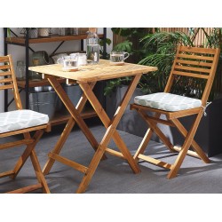 Zestaw mebli balkonowych z poduszkami Składane FIJI Drewno Miętowy