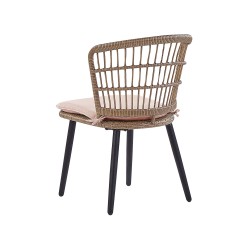 Zestaw ogrodowy dla 6 osób ALIANO z poduszkami Technorattan Pastelowy róż