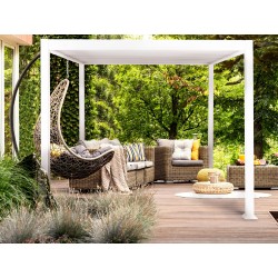 Pawilon ogrodowy FORNOLI Metal 310 cm 310 cm Biały