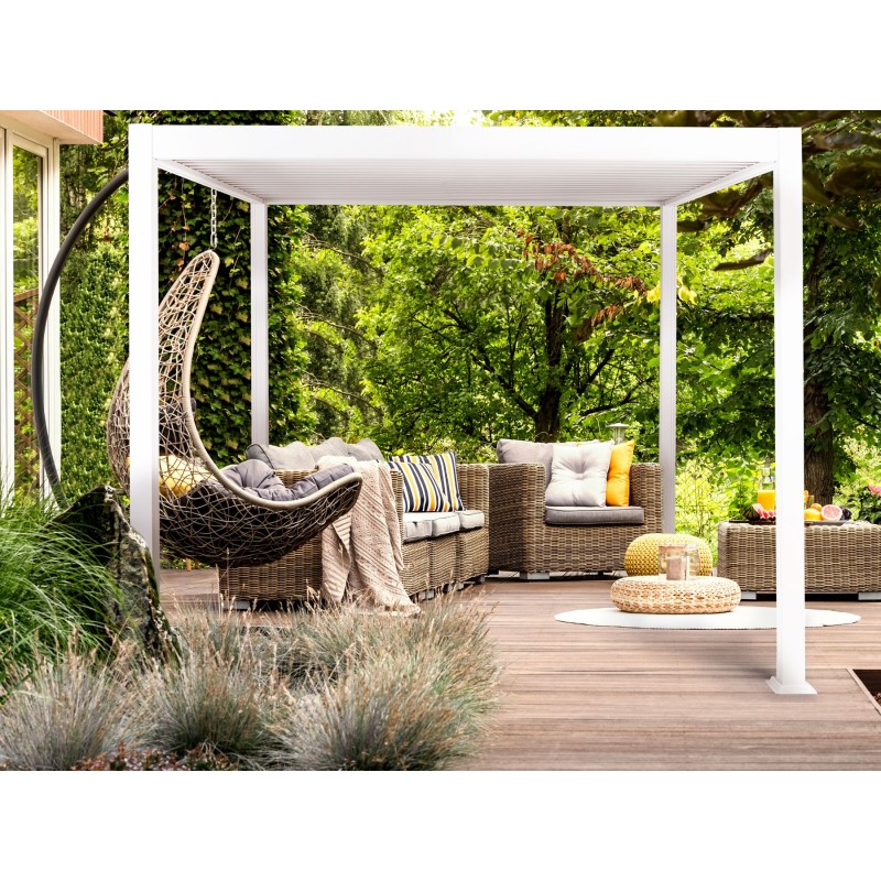 Pawilon ogrodowy FORNOLI Metal 310 cm 310 cm Biały