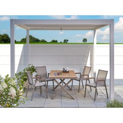 Pawilon ogrodowy FORNOLI Metal 310 cm 310 cm Biały