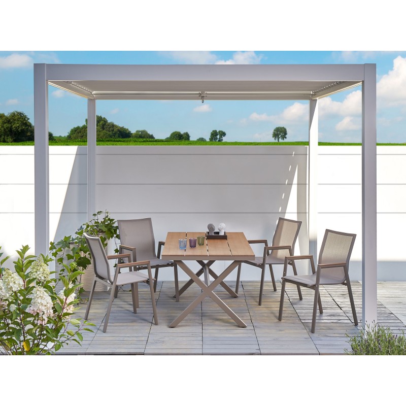 Pawilon ogrodowy FORNOLI Metal 310 cm 310 cm Biały