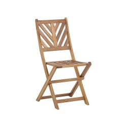 Zestaw mebli balkonowych Składane TERNI Drewno Brązowy