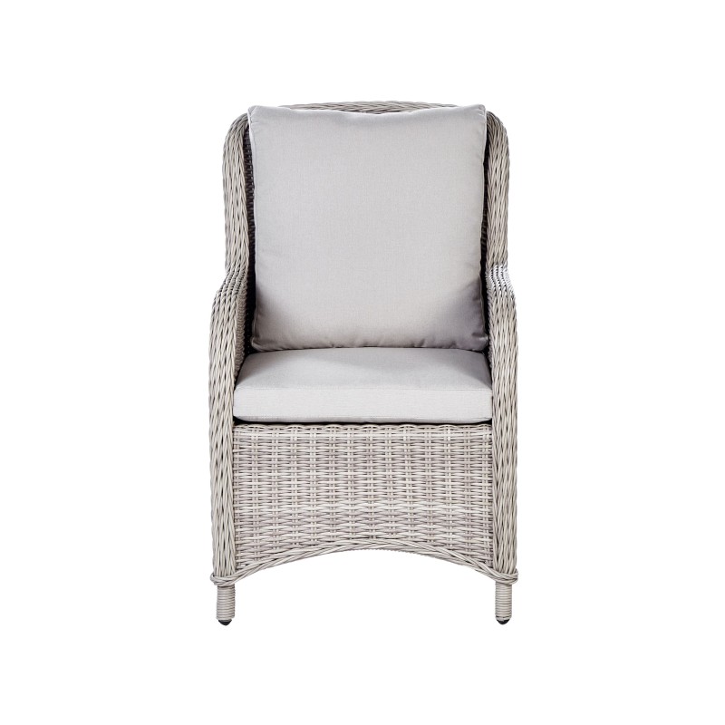 Zestaw ogrodowy dla 6 osób CASCAIS z poduszkami Technorattan Beżowy