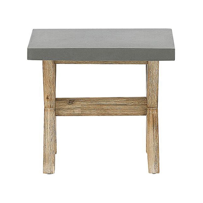 Zestaw ogrodowy z ławkami i stołkami dla 8 osób OLBIA Beton Szary