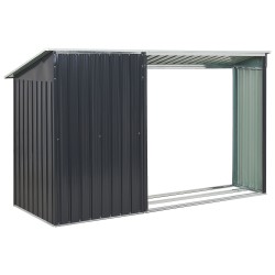 Domek narzędziowy AOSTA Metal 270 cm 105 cm Czarny